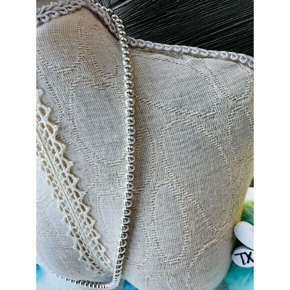 Tiffany & Co Sterling Silver Bead/beaded Toggle Bracelet/Necklace Set 4mm - Picture 7 of 10